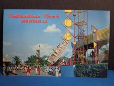 PONTCHARTRAIN BEACH POSTCARD- BUG RIDE- NEW O...