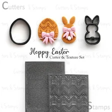 HOPPY EASTER Cutter set | Polymer Clay Cutter