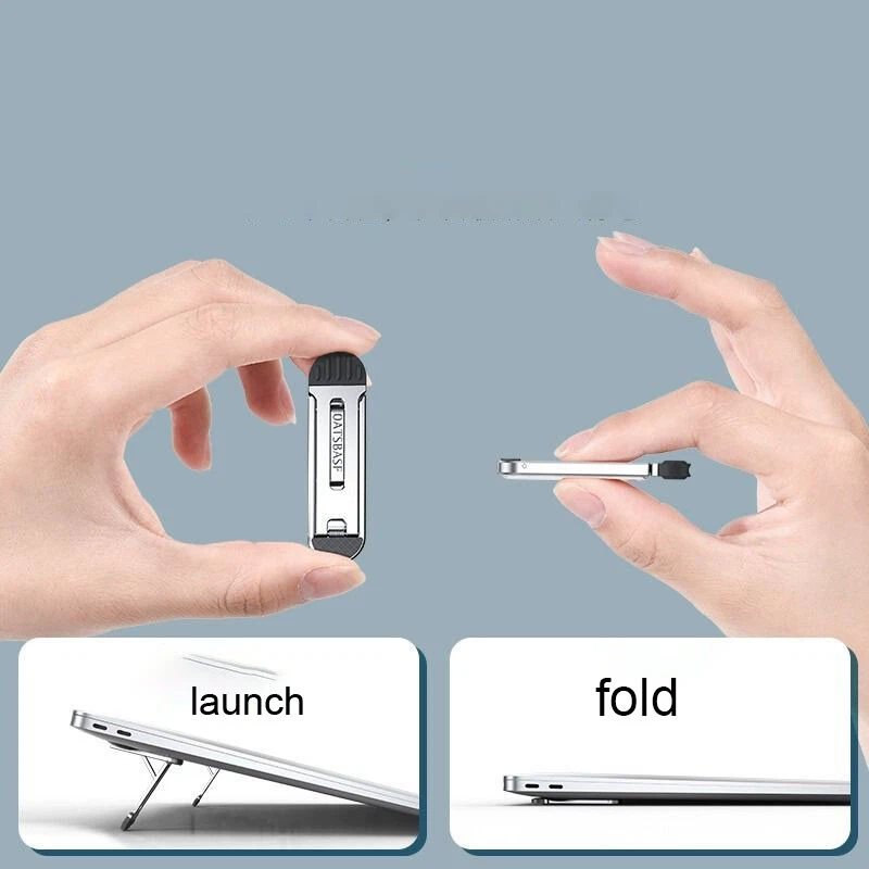 Folding Laptop Stand - Laptop Stand 10-18" - Laptop Mount - Aluminum - Image 4 of 4