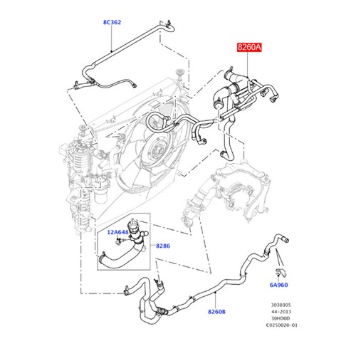 Radiator Upper Hose LR050854 For Land Rover Discovery 4 3.0T 2014-2016 - Picture 13 of 13