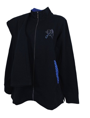 Tuta ginnastica Donna palestra con cerniera Enrico Coveri in cotone blu 4XL  | eBay