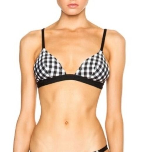 Solid & Striped Gingham Bikini Top - Extra Small - image 7