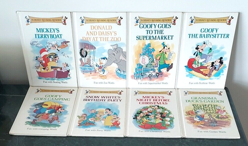 Disney Rhyming Reader Set of 19 Volumes Fun with Words Grolier Vtg 1988 Book Lot