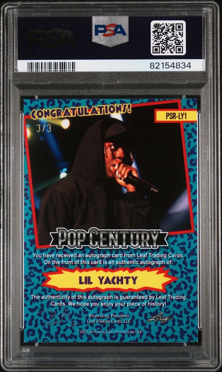2023 Leaf Metal Pop Century Lil Yachty Pro Set Raps Orange Wave