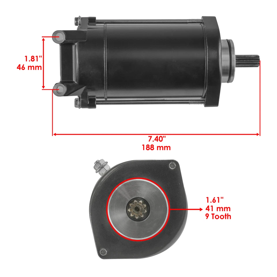Starter And Relay Solenoid for Kawasaki Vulcan 1500 VN1500 1996-2008 - Image 2 of 4