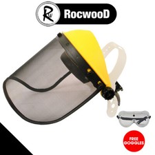 Face Shield Mesh Visor Browguard For Brushcutter Strimmer Shield FREE Goggles
