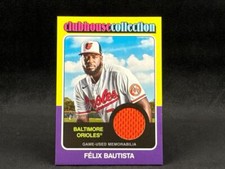 2024 TOPPS HERITAGE FELIX BAUTISTA CCR-FB CLUBHOUSE COLLECTION JERSEY RELIC