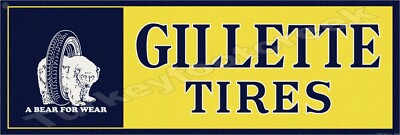 Gillette Tires 6'' x 18'' Metal Sign