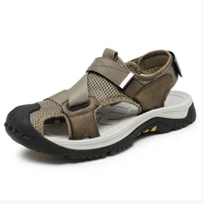 Roman Style Summer Closed Toe Sandals Hollow Out Mesh Mens Beach Driving Shoes 9