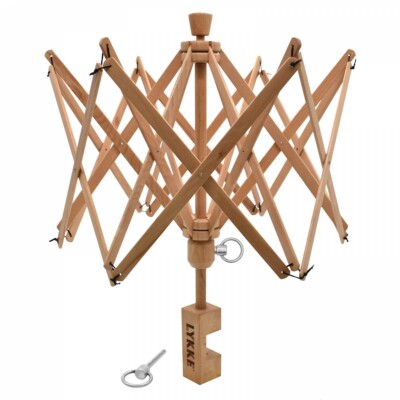 LYKKE Regenschirm Knäuelwickler Garn Swift, Buchenholz