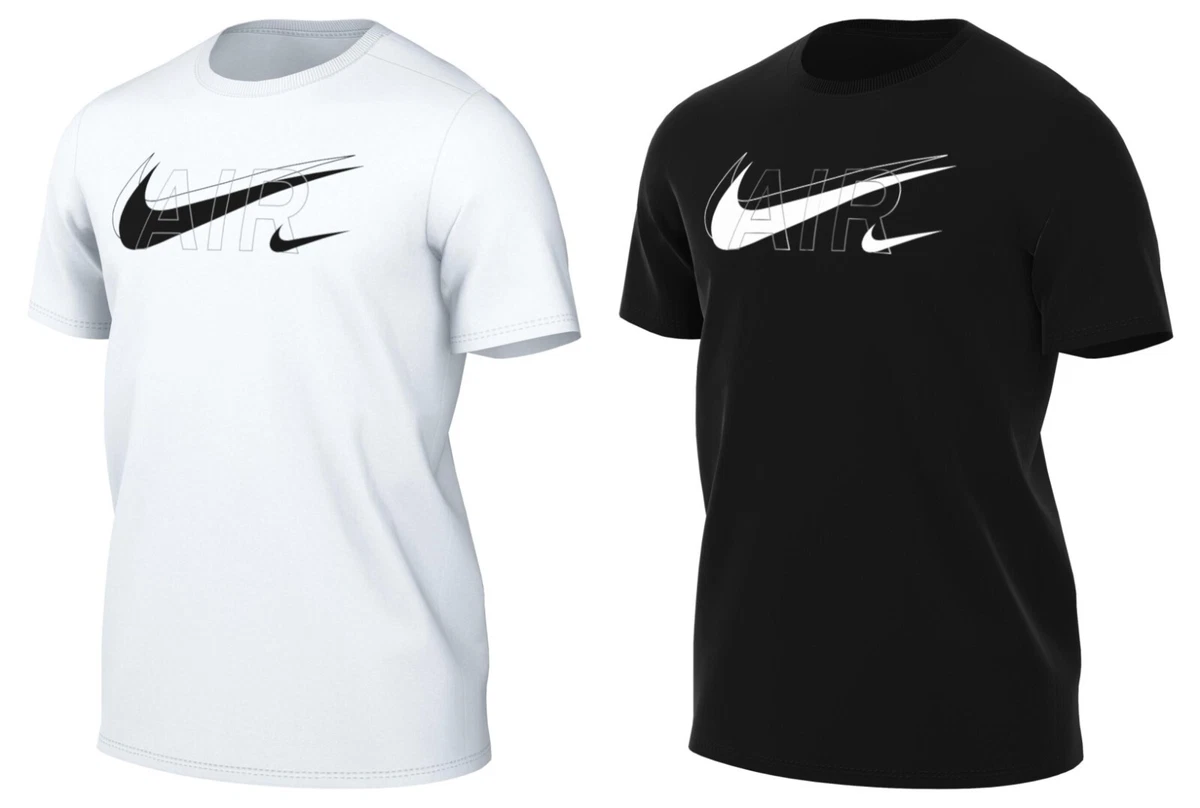 Nike Air Men s NSW Shirt Swoosh Printed T Shirt Crew Neck Short