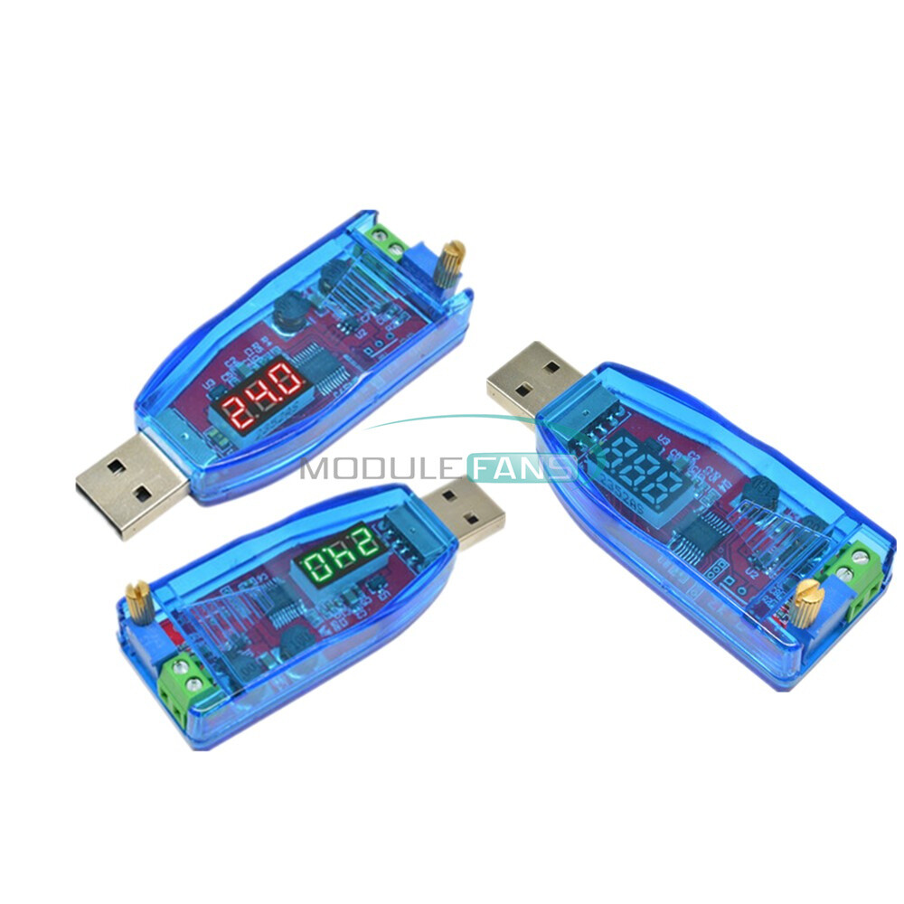 5V to 1-24V DC-DC USB Buck Boost Power Supply Charger Module 12V