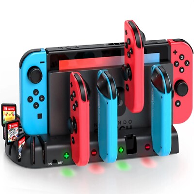 Joy Con Ladestation Ladedock Nintendo Switch 4 in 1 Charger