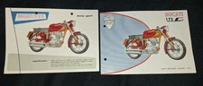 Original data sheets Ducati 175 Sport Italian-German from 1957-drilled! -
