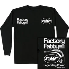 FMF Factory Fatty Long Sleeve Shirt - Black, Medium HO25119900-BLK-M