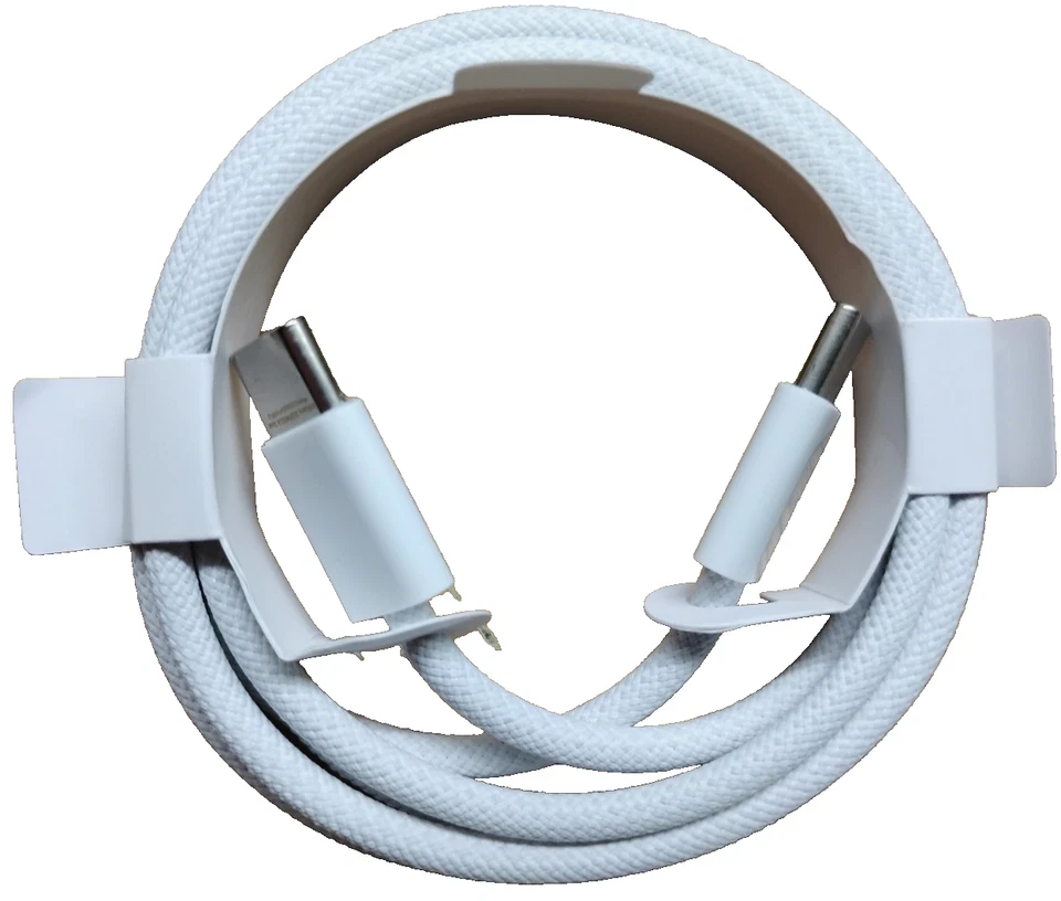 (Bulk Lot of 10pcs) OEM Woven 1 Meter USB-C To USB-C Charge/Sync Cable - Image 3 of 3