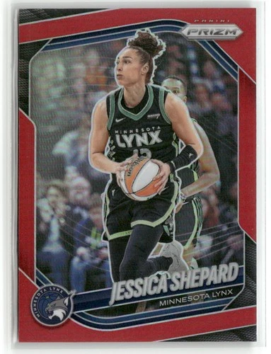 2025 Panini Prizm WNBA #137 Jessica Shepard Red Prizms #/299