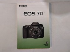Genuine Canon EOS 7D Instruction Manual - English
