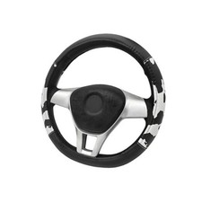 Cow Print Steering Wheel Cover, 15 Inch Cow Pattern Anti-Slip Steering 1 PCS