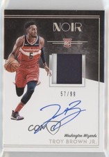 2018-19 Panini Noir Rookie Color 57/99 Troy Brown Jr #354 Patch Auto pm5