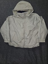 Vintage Eddie Bauer Jacket Mens Large Tan Gore-Tex Hooded Waterproof Coat 90s