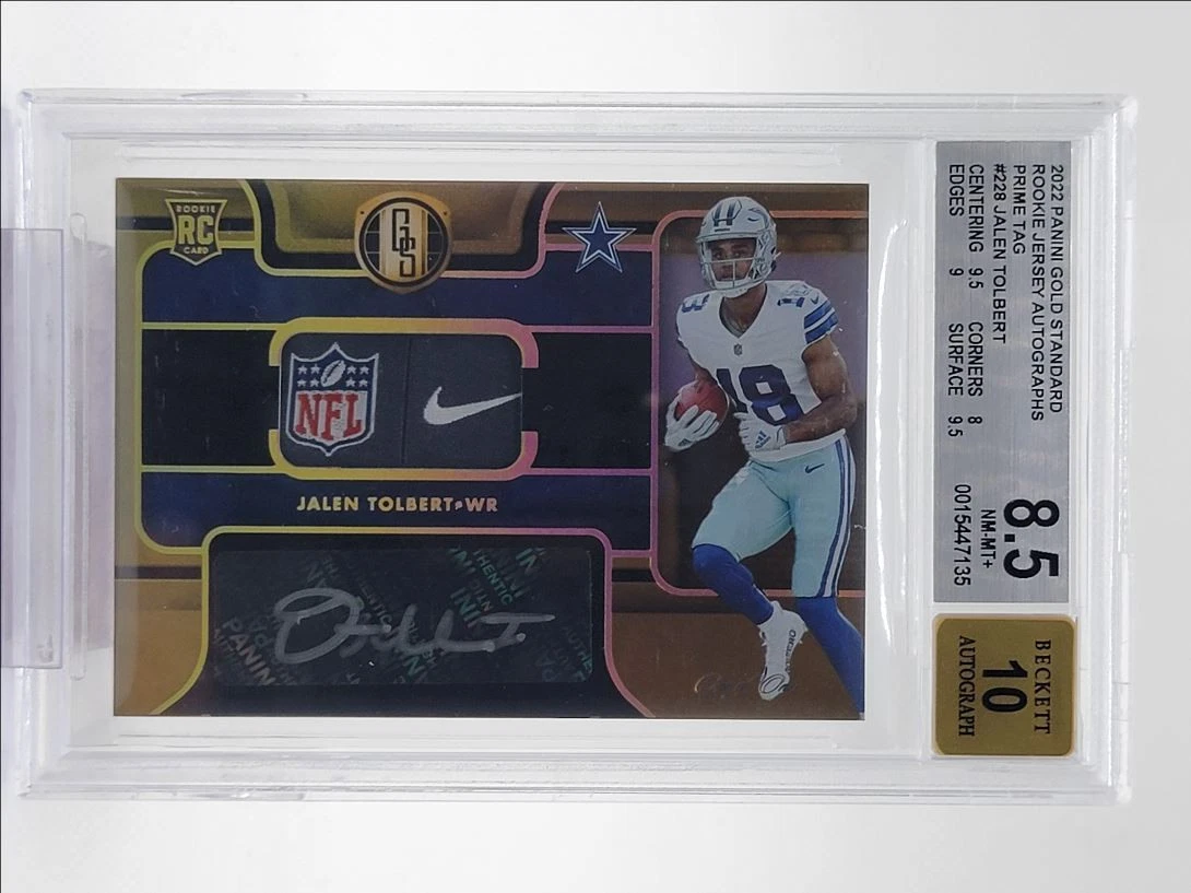 Jalen Tolbert Panini Gold Standard #228 Rookie Jersey Autograph-Prime
