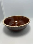 Vintage Hull Pottery Brown Drip Bowls- Set Of 2