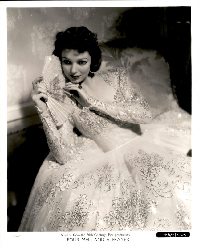 LMPE40 Original Photo LORETTA YOUNG 1938 "FOUR MEN AND A PRAYER" GLAMOUR SHOT