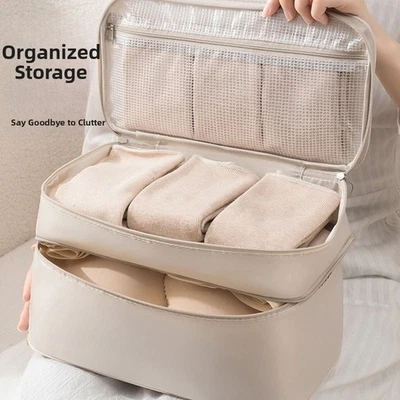 Sac de rangement de voyage pour sous v��tement tissu imperm��able avec doubles s - Photo 1/4