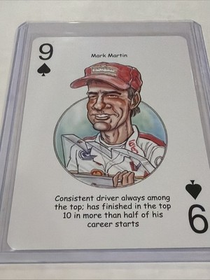 Mark Martin Card American Racing Hero Decks Playing Cards Nascar Card