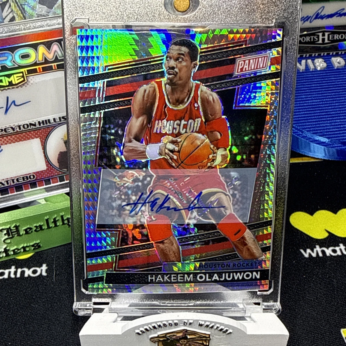 Hakeem Olajuwon Houston Rockets Basketball Autographed Sports