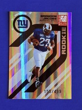 2005 Donruss Elite Brandon Jacobs Giants Spectrum Foil Rookie Card #112; #d /499. rookie card picture