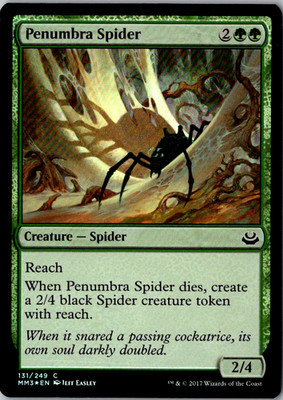 Penumbra Spider Modern Masters 2017 131 FOIL Near Mint