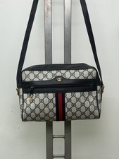 GUCCI OPHIDIA BORSA CAMERA BAG atracolla "GG" Blu Vintage