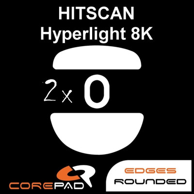 Corepad Skatez HITSCAN Hyperlight 8K wireless mouse feet mouse glider PTFE Teflon