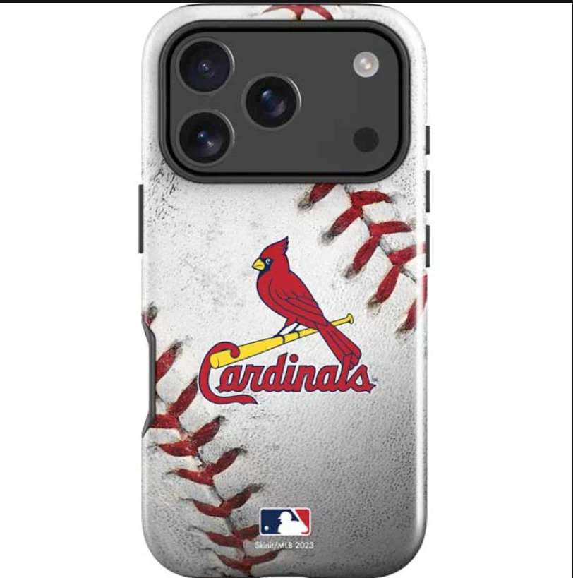 St. Louis Cardinals Game Ball iPhone 13-17 Pro Max Impact Case