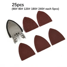 1*Sander Pad 25 *Sanding Sheets For Oscillating Multi Power Tool Accessories Set