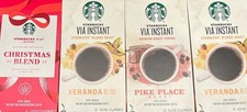48 Packets of Starbucks Via Instant Coffee - Includes Christmas  Veranda/Blonde