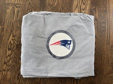 Pottery Barn Teen Duvet Cover NFL New England Patriots Patch Gray Cotton Twin