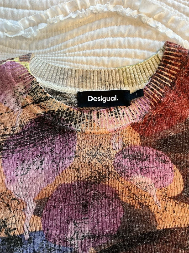 Pullover Desigual ligero mezcla de algodón nuevo sin etiquetas talla L manga larga Foto 2 de 4