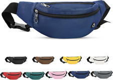 Fashion Large Fanny Waist Pack Crossbody Belt Bag for Women and Men,Lightweight
