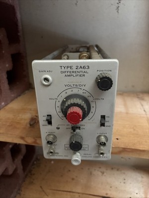 Vintage Tektronix Inc Type 2A63 Differential Amplifier Oscillator Untested As Is