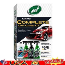 Complete Car Care Kit 4 Piece Set Car Wash Wax Tire Shine Interior Detailer New