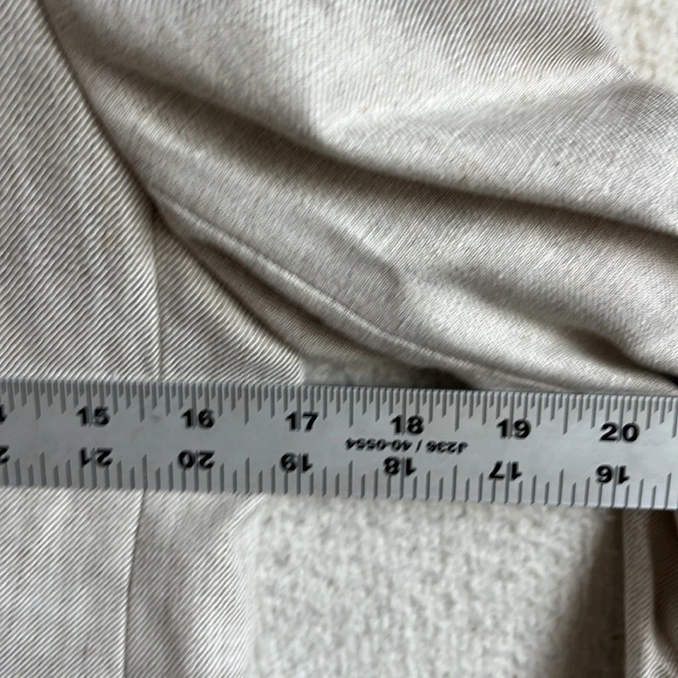 J Crew Flax Ivory Petite Alexandra blazer in stretch linen blend Women's Size P4 - Image 3 of 4