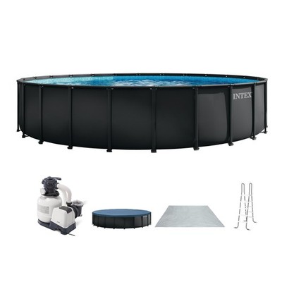 Intex 26' x 52'' Ultra XTR Round Frame Above Ground Swimming Pool Set with Pump