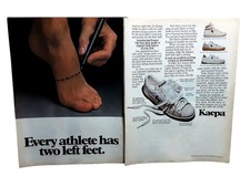 1984 Kaepa Athletic Shoes Vintage Two Page Pr...