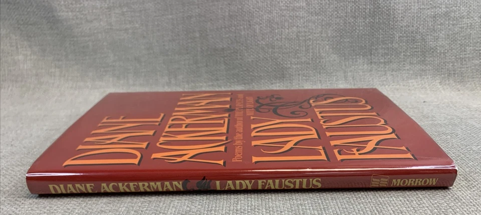 Diane Ackerman SIGNED "Lady Faustus" (1983) 1st Edition HCDJ Poetry - Image 2 of 4