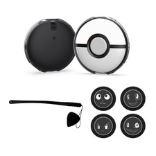 Transparent Protective Case+4 Adhesive Pads+Hand Strap for Pokémon GO Plus+ E