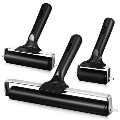 3 Pcs DIY-Kunstbedarf Papierbastelwerkzeug Gummirolle Rollen Druckwalze