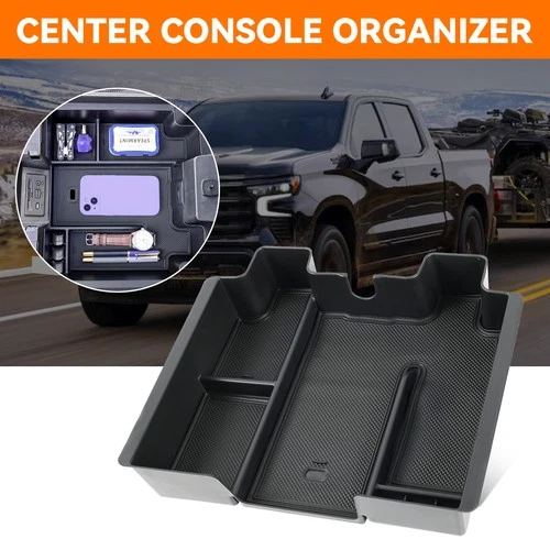Center Console Organizer Tray For Chevy Silverado 1500/GMC Sierra 1500 2019-2025